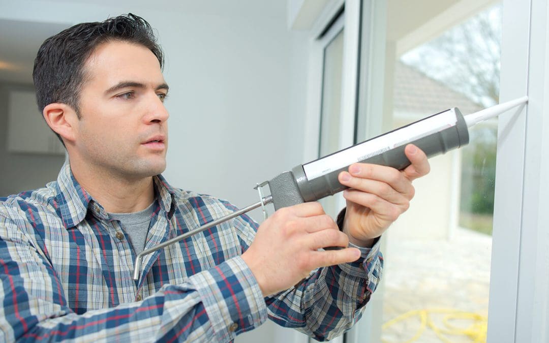 be a better homeowner by caulking around windows to prevent drafts